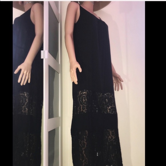 BOHO LACE MAXI BEACH DRESS COVER-UP WHITE S/M - Picture 6 of 8